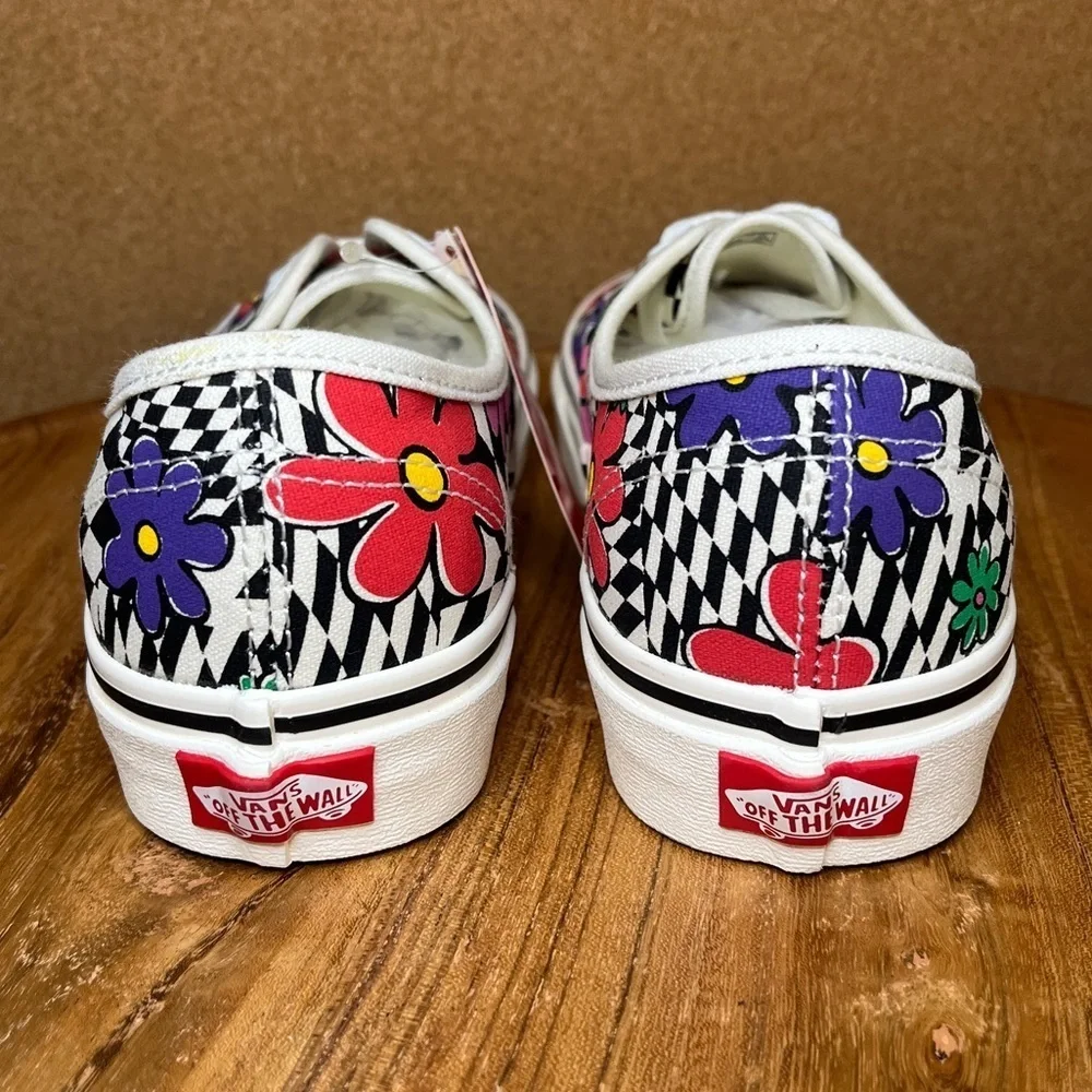 Vans classic 'floral checkerboard' Brand new